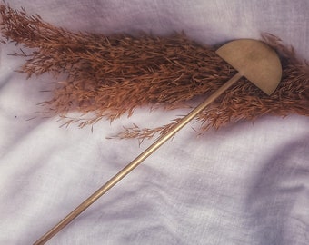 minimalistic handmade hair pin, brass hairpin