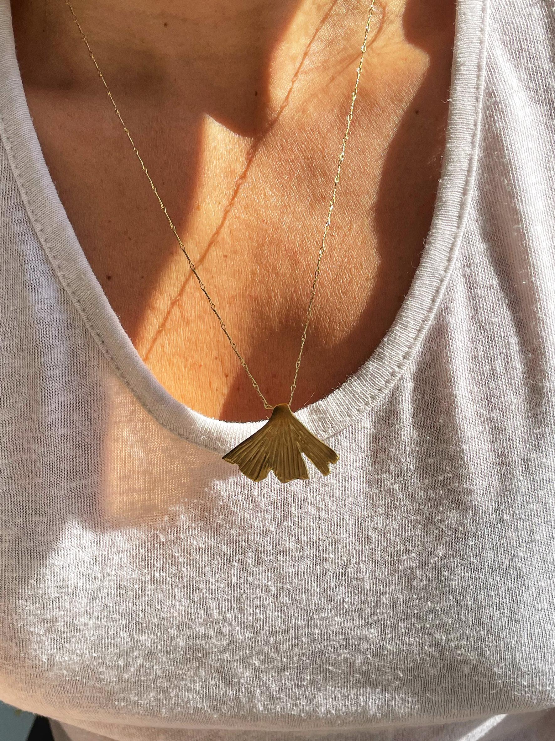 Collana In Argento Placcato Oro Con Pendente A Forma Di - Foto 6