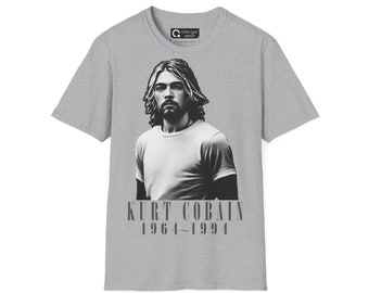 Kurt Cobain T-Shirt | Nirvana T-Shirt | Rock Star T-Shirt | Kurt Cobain Fans T-shirt | Nirvana Fans Gift T-shirt | Unisex Softstyle T-Shirt2