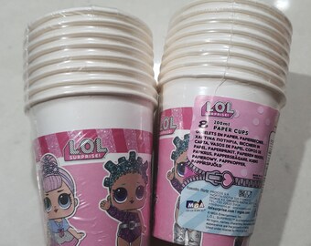 8 x LOL Paper Cups