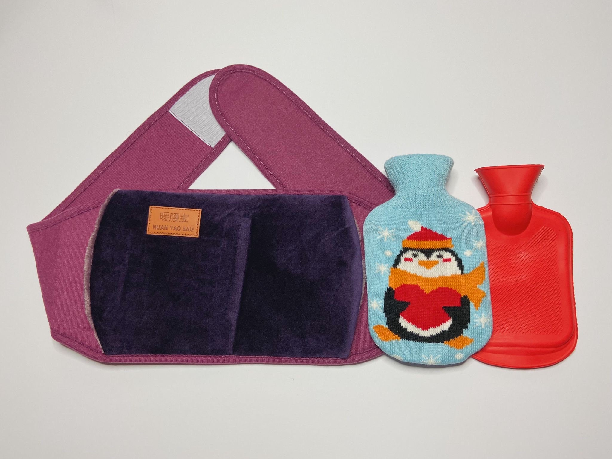 Purple Hot Water Bottle Waist Belt With Hot Water Bottle & Cover Etsy