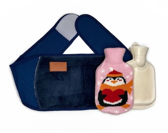 Cinturón con bolsa de agua caliente de la Marina con bolsa de agua caliente y funda