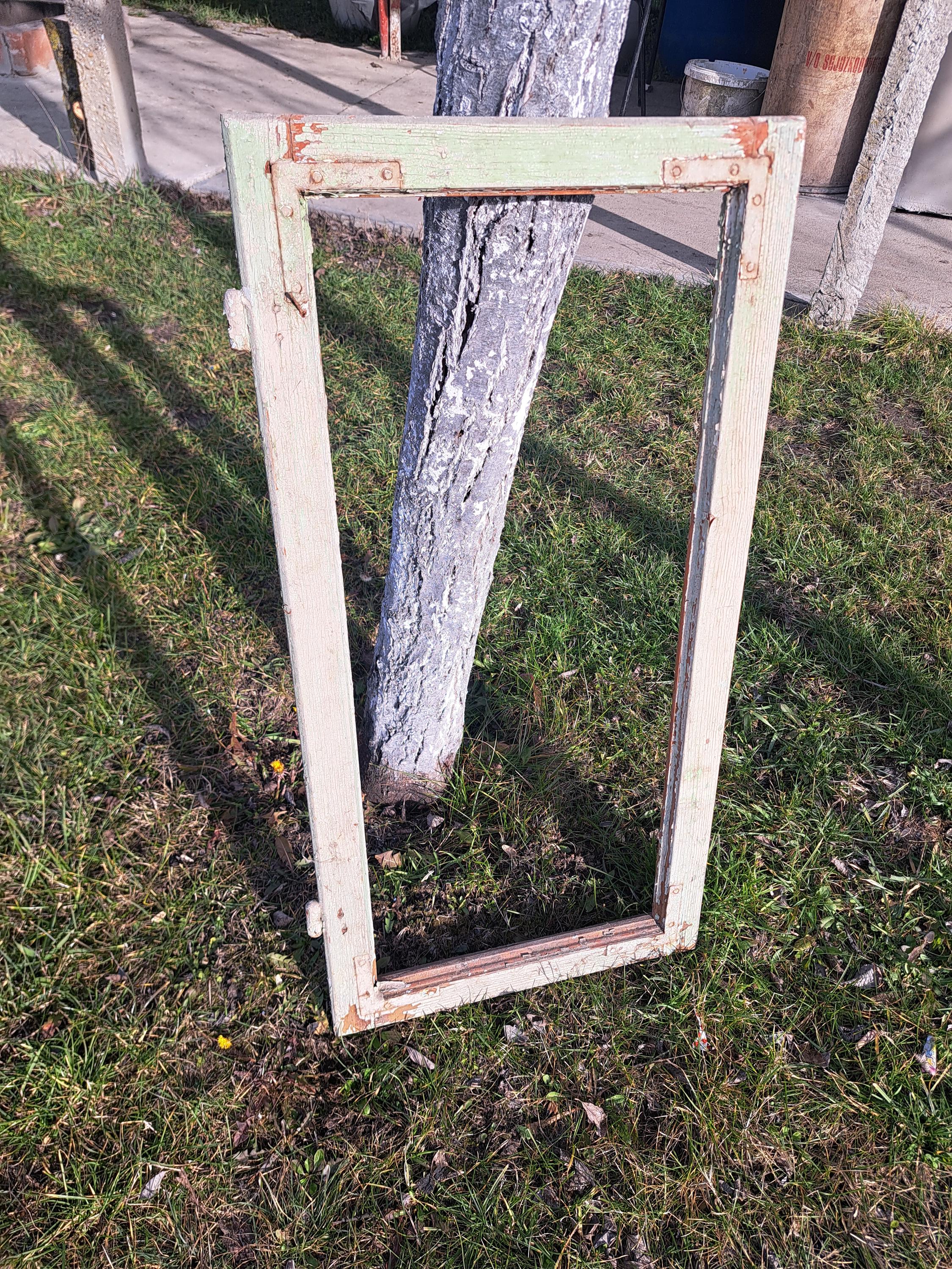 Vintage Farmhouse Brown Wooden Window Frame Wall Decor, Rustic Window ...