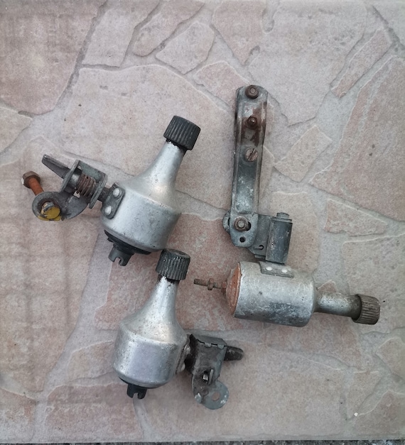 Hungarian Metal Bicycle Dynamo Set, Dynamo Generator, Retro