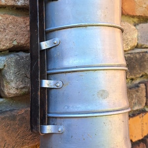 Set von 4 Vintage-Aluminium-Lebensmittelbehältern mit Deckel, Aluminium-Camping-Kochset, Lebensmittelbehälter mit Metallgriff, Vintage-Küchengefäße