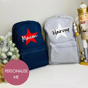 Sac à dos unisexe personnalisé pour enfants – Sac d'école avec nom personnalisé pour garçon ou fille | Sac à dos pour tout-petit pour la maternelle, la maternelle et l'école