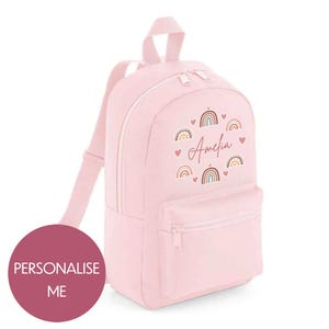 Sac à dos unisexe personnalisé pour enfants – Sac d'école avec nom personnalisé pour garçon ou fille | Sac à dos pour tout-petit pour la maternelle, la maternelle et l'école