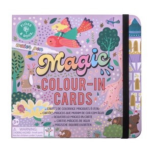 Magische aquarelkaarten met sprookjesthema voor kinderen – herbruikbare schilderactiviteit, rommelvrije kunstset, reisspeelgoed en creatief cadeau