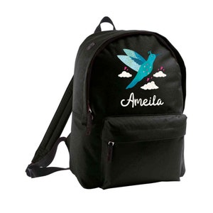 Sac à dos unisexe personnalisé pour enfants – Sac d'école avec nom personnalisé pour garçon ou fille | Sac à dos pour tout-petit pour la maternelle, la maternelle et l'école