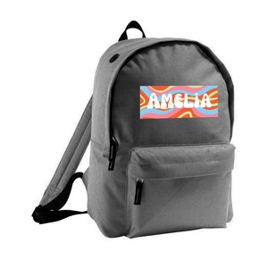 Sac à dos unisexe personnalisé pour enfants – Sac d'école avec nom personnalisé pour garçon ou fille | Sac à dos pour tout-petit pour la maternelle, la maternelle et l'école