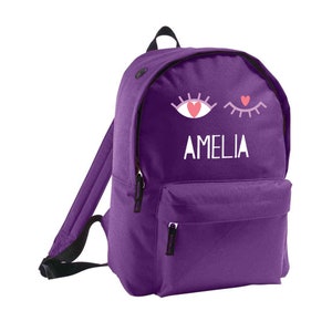 Sac à dos unisexe personnalisé pour enfants – Sac d'école avec nom personnalisé pour garçon ou fille | Sac à dos pour tout-petit pour la maternelle, la maternelle et l'école