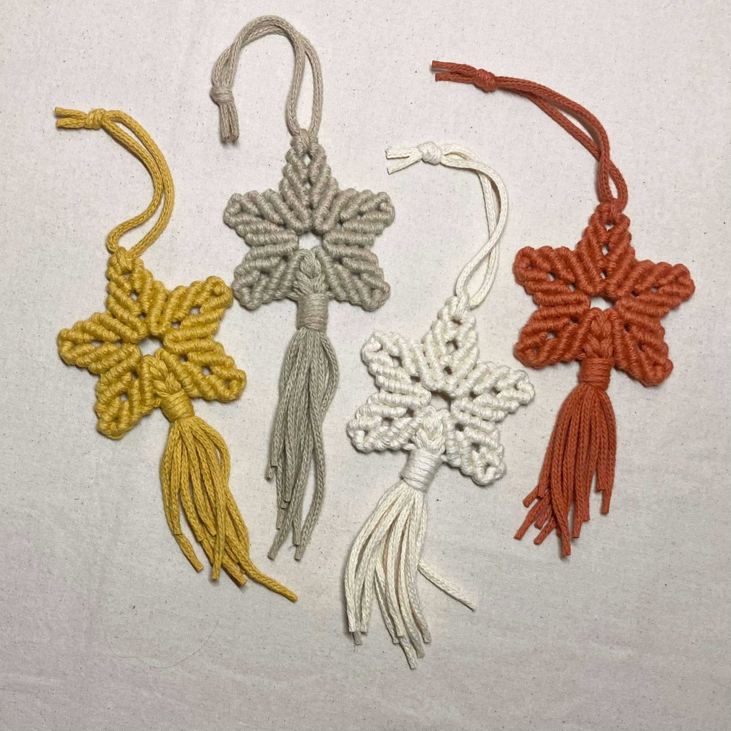 Macrame Star Wall Hanging Multi-Colour - handmade by Windchime Cord & Craft in Derbyshire