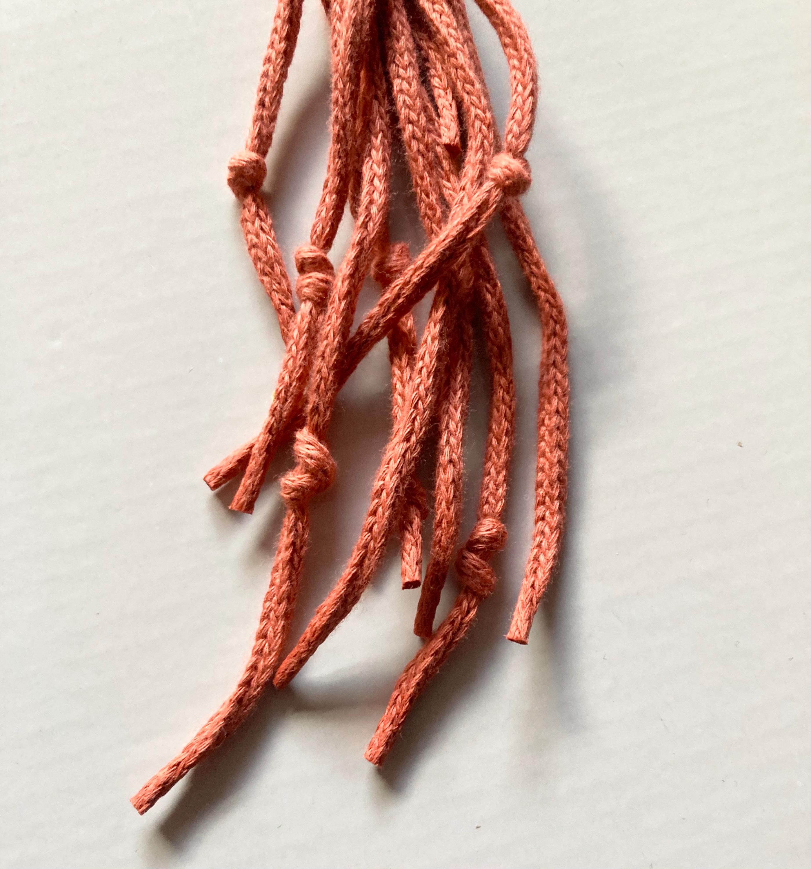 Terracotta Orange Macrame Hanging Star: Boho window/door accessory, hippy, teacher gift.