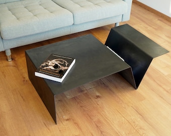 Metal Coffee Table | Industrial Furniture | Modern Coffee Table | Center Coffee Table | Unique Coffee Table