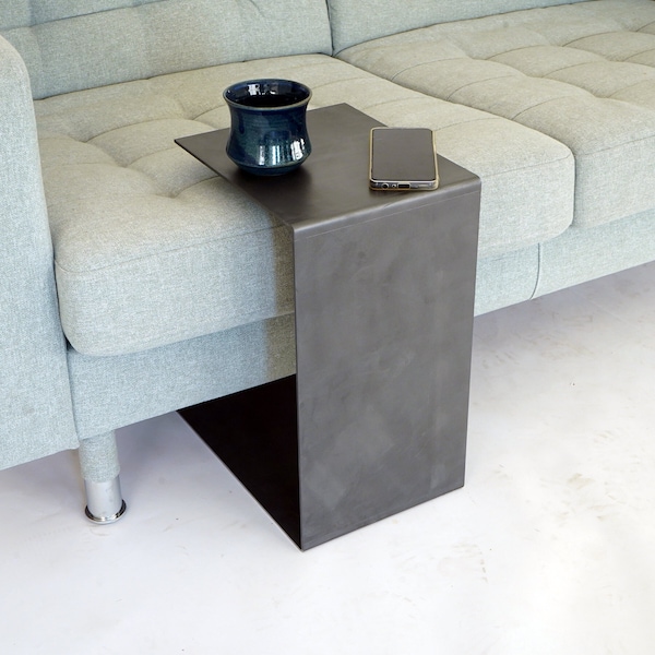 C Side Table | Metal Coffee Table | C Table | Metal Side Table | Unique Modern Coffee Table