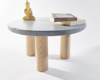Coffee Table | Concrete Table | Handmade Furniture | Unique Decor | Industrial Furniture | Handmade End Table