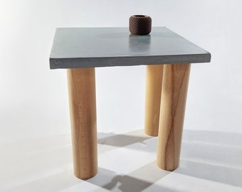 Coffee Table | Concrete Table | Handmade Furniture | Unique Side Table | Coffee Table | Concrete Decor | Industrial Furniture