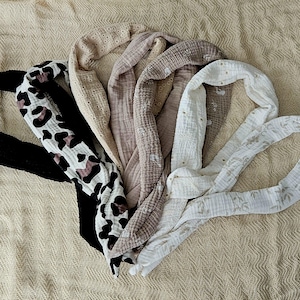 Musselin Haarband mit Draht