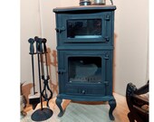 Cast Iron Wood Burning Stove Side Glass Cast Iron Fireplace Cooker Stove Baking Stove Log Burners Heating Tiny House Cabin Stove