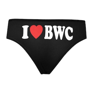 I Heart BWC Hipster Panties, Queen Of Hearts Panties, QOH Gift, Bleached, BWC, Raceplay, Interracial, White Owned, Colonized, Bleachbunny