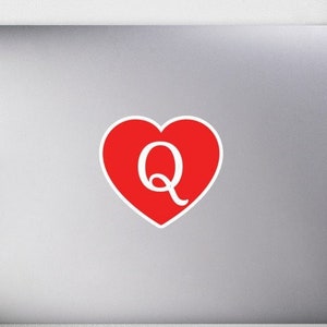 Queen Of Hearts Sticker, Bleached Stickers, QOH Gift, BWC, Raceplay, Interracial, White Owned, Colonized, BWC Only