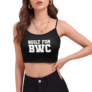 Built For BWC Spaghetti Strap Crop Top, Queen Of Hearts Crop Top, Raceplay Gift, Bleached, Bleachbunny, BWC, QOH, Interracial, Colonized