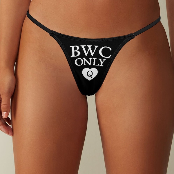 BWC Only Thong, Queen Of Hearts Panties, QOH Gift, Bleached, BWC, Raceplay, Interracial, White Owned, Colonized, Bleachbunny