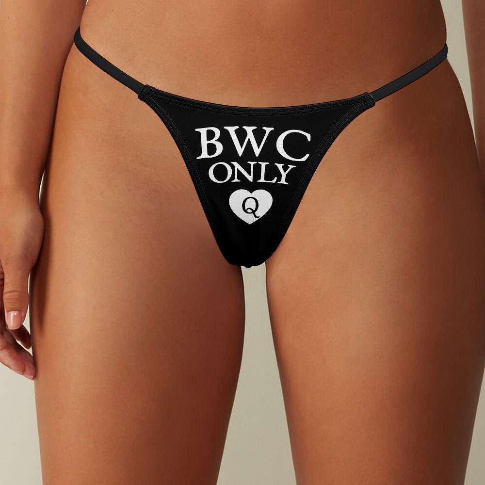 BWC Only Thong, Queen Of Hearts Panties, QOH Gift, Bleached, BWC, Raceplay, Interracial, White Owned, Colonized, Bleachbunny