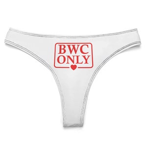 BWC Only Thong, Queen Of Hearts Panties, QOH Gift, Bleached, BWC, Raceplay, Interracial, White Owned, Colonized, Bleachbunny
