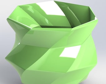 Plantadora geométrica/decorativa Modelo de impresión 3D Archivo STL / Archivos Stl para impresoras 3D / Archivo digital