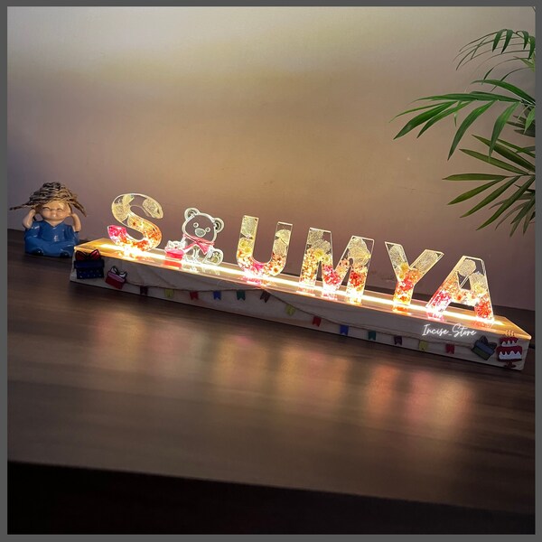 Led Resin Table Etsy