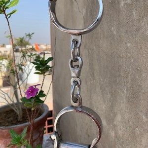Antique Style Vintage look Iron & Nickel Plated Hand Forged Handcuffs with Key Collectible -P139