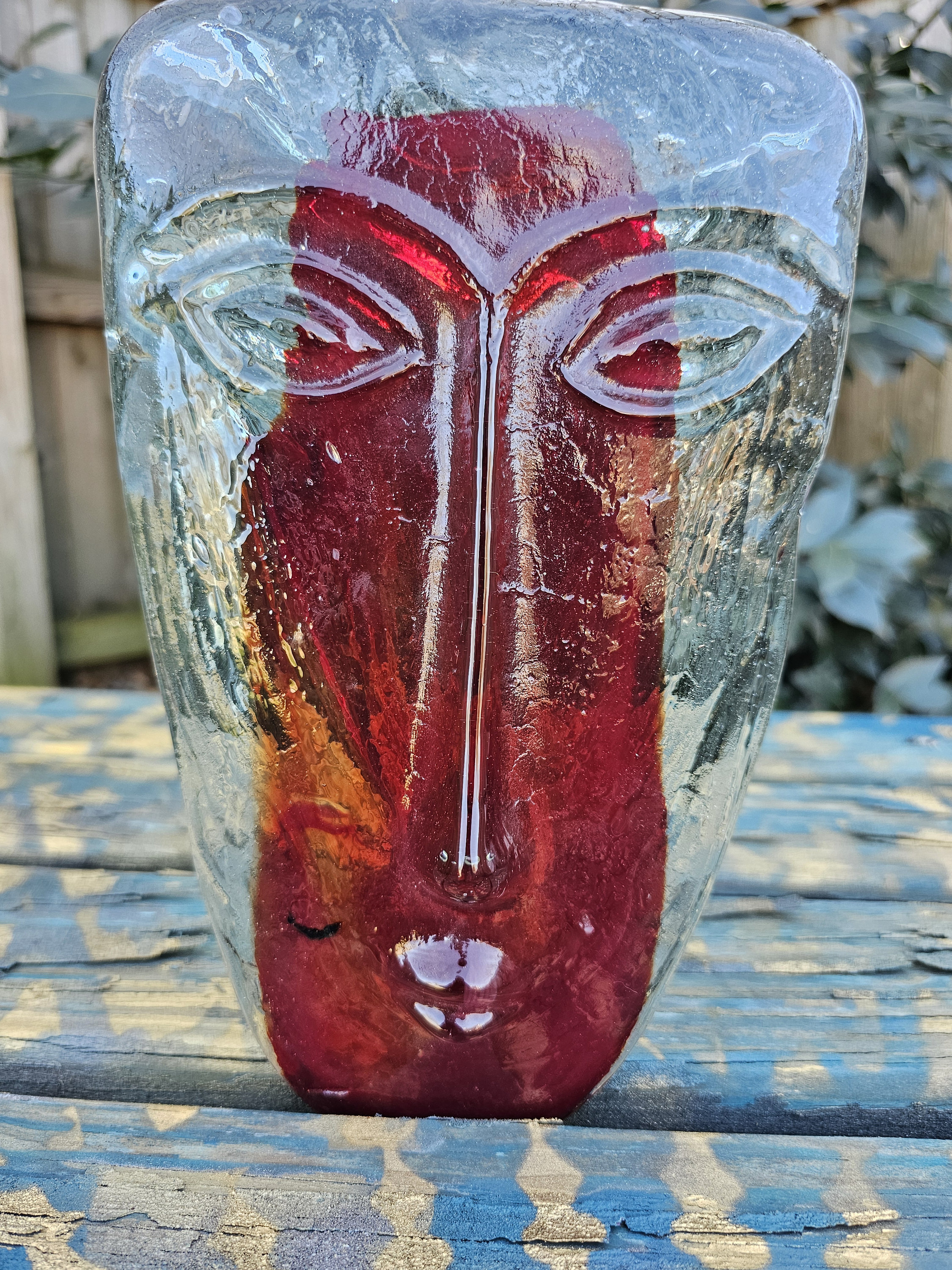 Kosta Boda/ Erik Hoglund Glass Face - Etsy