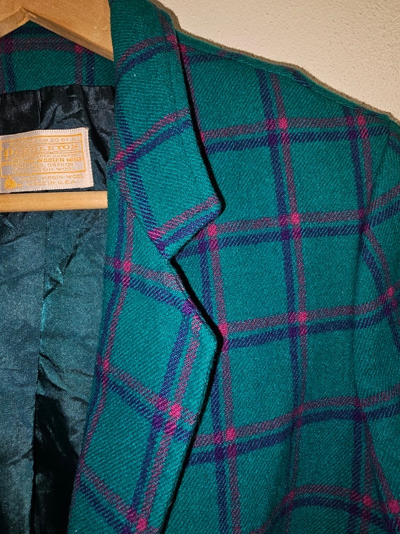 1990's Pendleton wool green jacket