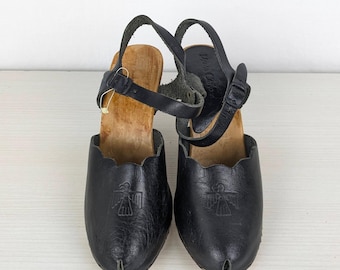 Vivienne Westwood T-BAR SHOES レザーヒール Vivienne Westwood T-bar Heels. London Punk. Black Leather