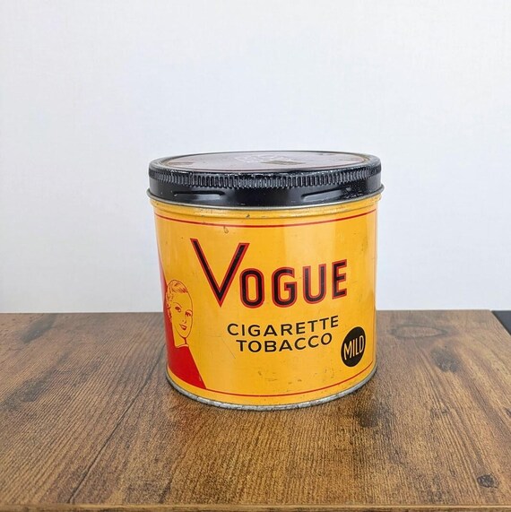 Vintage Vogue Tobacco Tin – French Canadian – Peter Jackson Lid – Retro  Display Collectible