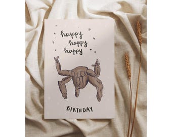 Tarjeta de cumpleaños de Rocky en acuarela del proyecto Ave María / Fan art de ciencia ficción (Descarga digital)