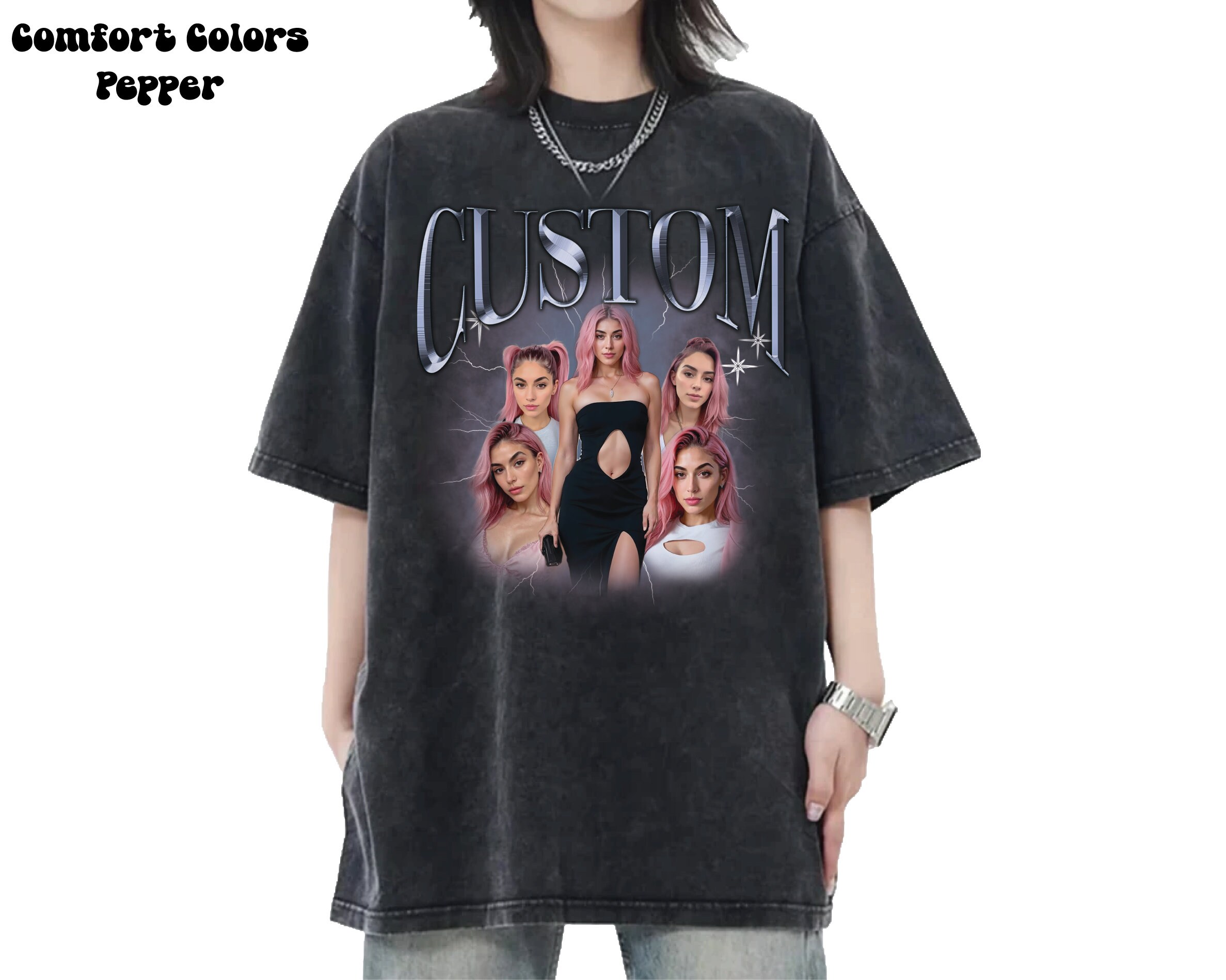 Custom Bootleg Rap Tee: Personalized 90s Graphic T-shirt - Etsy