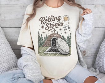 Rolling Stones sedan år 33 e.Kr. kristen påsk-t-shirt