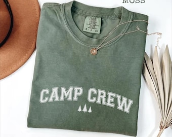 Maglietta Camp Crew Comfort Colors, maglietta da campeggio estivo
