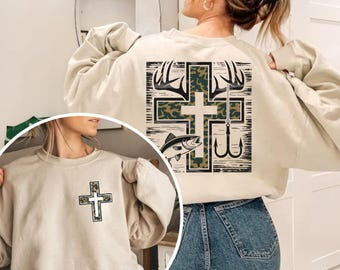 Bluza myśliwska Camo Cross, sweter Outdoorsman Christian