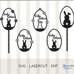 Osterei, SVG, Lasercut, DXF, Plotten, Lasern, Ostern, Osterhase