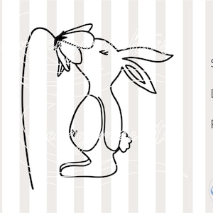 SVG Schnüffelhase, Osterhase, Ostern, Frühling, Plotterdatei, DXF, Cricut, Silhouette