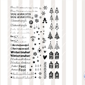 PDF template for candles, candle tattoo, water slide, Christmas, stick candle file, candle sticker, PDF template, DIY project,