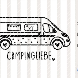 SVG Camper, DXF, camping, camping, summer, PNG, plotter file, Cricut, Silhouette