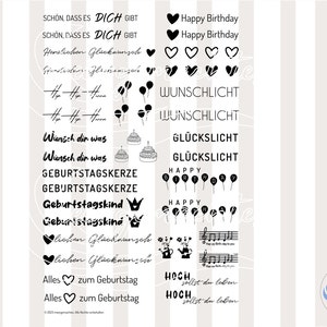 Feuille de bougie d’anniversaire modèle PDF, tatouage de bougie, feuille de toboggan aquatique, autocollant de bougie, projet de bricolage