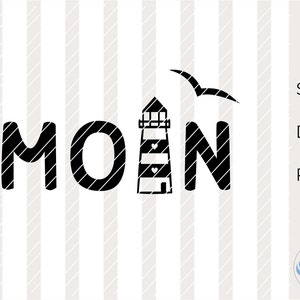 SVG Moin, faro, marítimo, DXF, PNG, archivo trazador, Cricut, Silueta