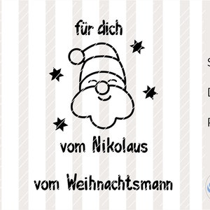 SVG Père Noël, DXF, Père Noël, cadeau, PNG, fichier traceur, Cricut, Silhouette