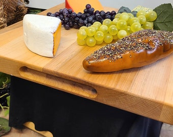 17.5" x 15.5" Maple Butcher Block With Handles - 1.5" Thick