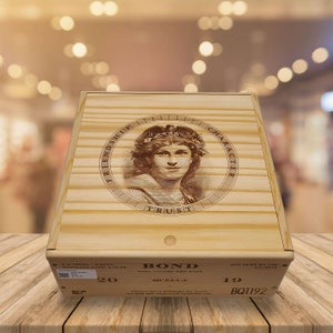 Laser Engraved 2019 Bond Quella 3 x 750ML Wooden Wine Boxes With Lid